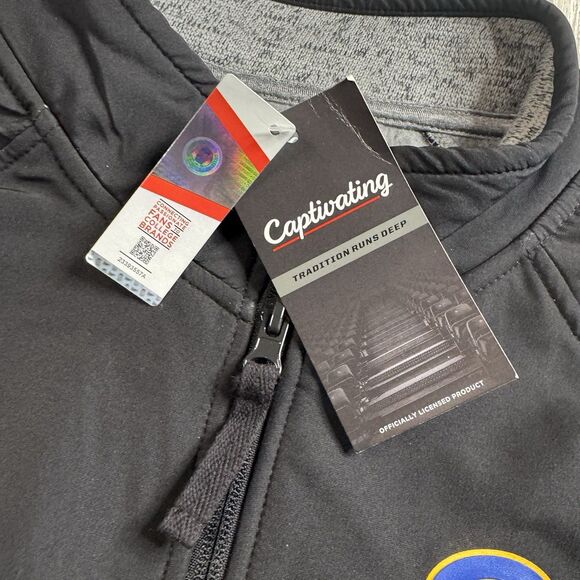 Pitt Panthers Full Zip Fleece Jacket Men’s XL Logo Black Gray Captivating New - Picture 5 of 11